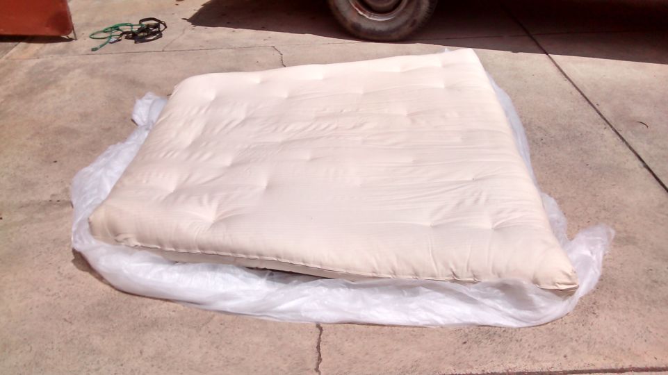 Futon style V-berth mattress